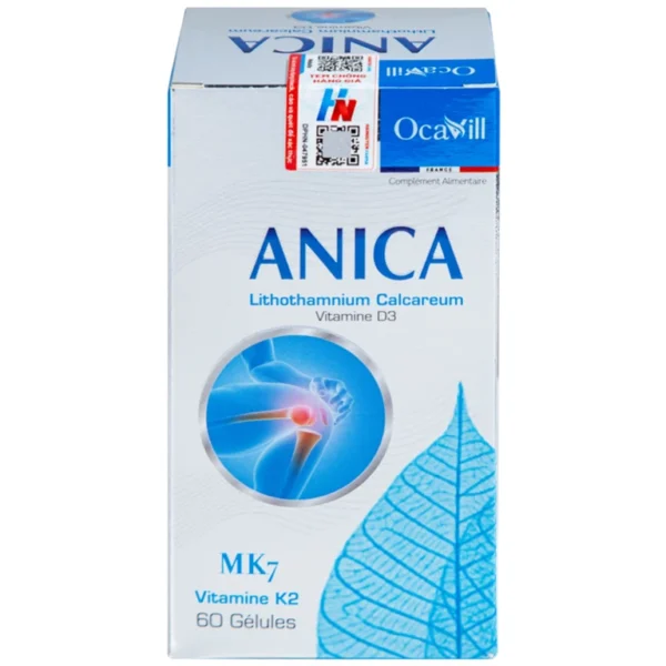 Viên uống Anica Ocavill bổ sung Canxi và Vitamin D3 (60 viên)